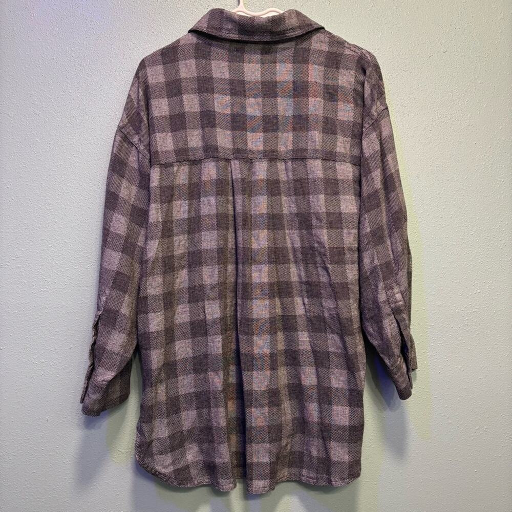 Mustard Seed Women’s Checkered Gray Button Down Shirt Size S - Picture 7 of 7